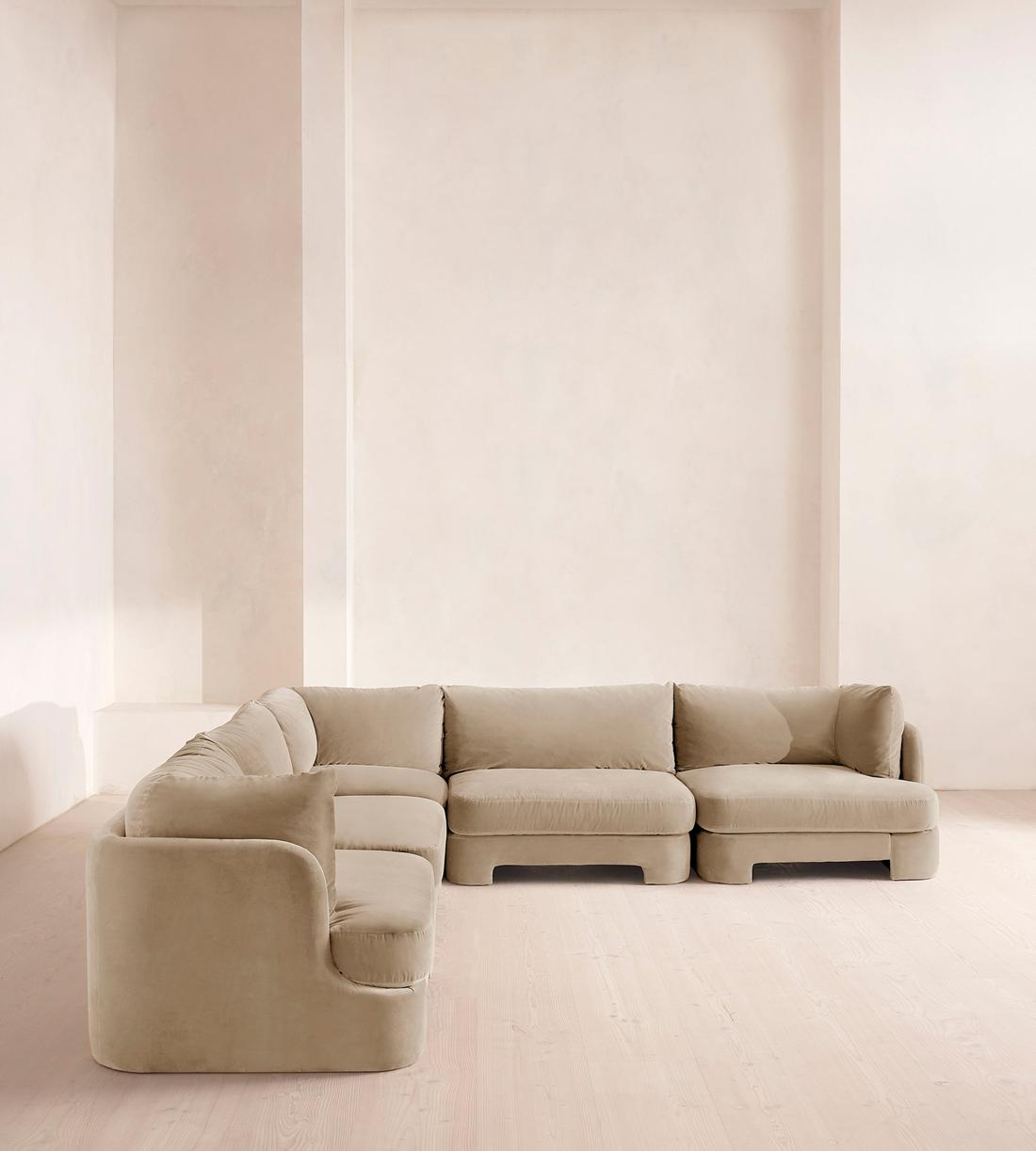Odell Modular Sofa - Corner Sofa - Velvet - Oyster - UK - Images - Image 3