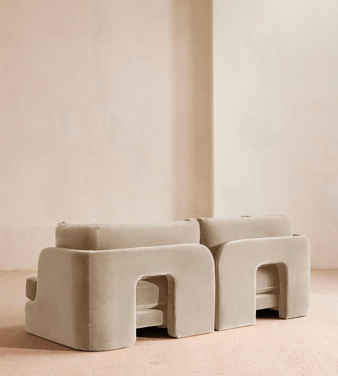 Odell Modular Sofa - Three Seater - Velvet - Oyster - UK - Images - Image 5
