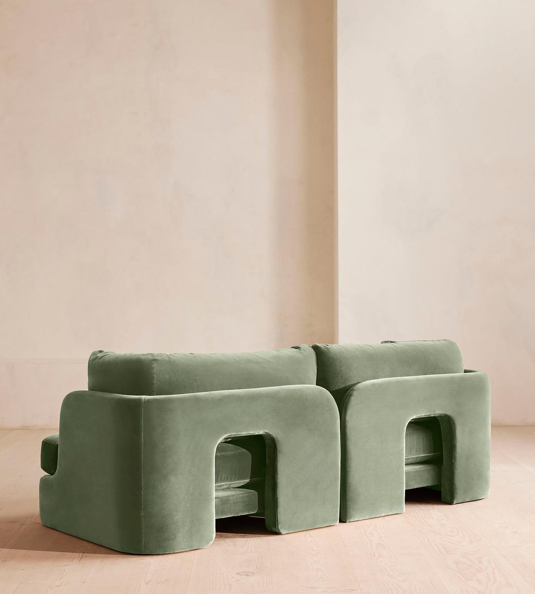 Odell Modular Sofa - Three Seater - Velvet - Seafoam - UK - Images - Image 5