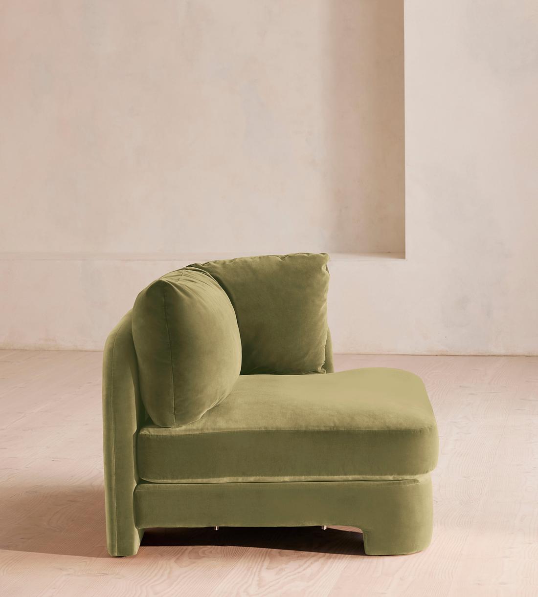Odell Deeper Sit Sectional Sofa - Armless Module - Velvet Lichen - US - Image 9