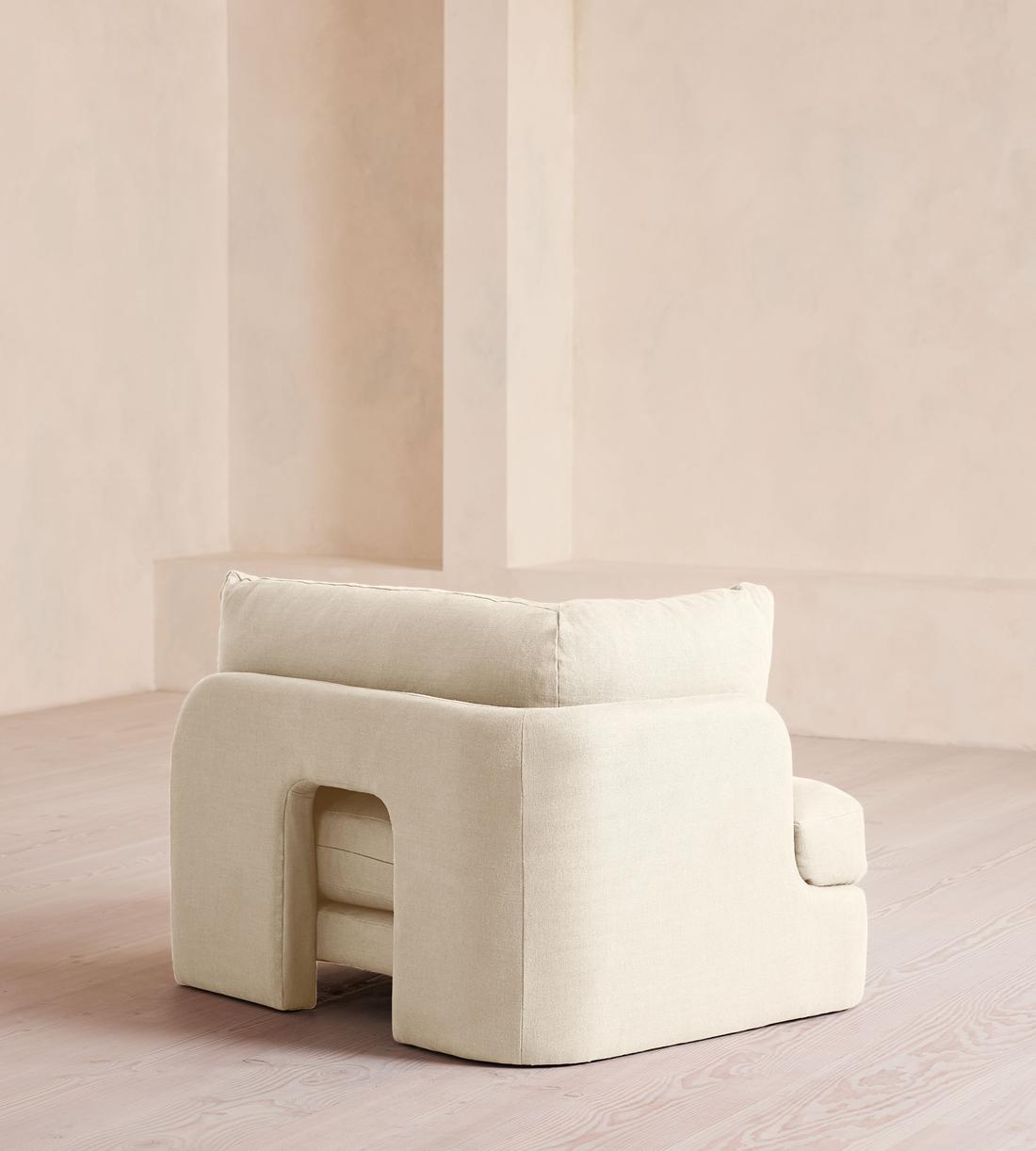 Odell Sectional Sofa - Left Arm Module - Linen - Bisque - US - Image 3