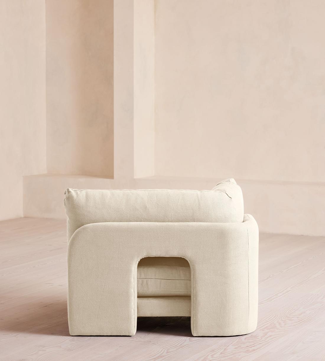 Odell Sectional Sofa - Left Arm Module - Linen - Bisque - US - Image 4