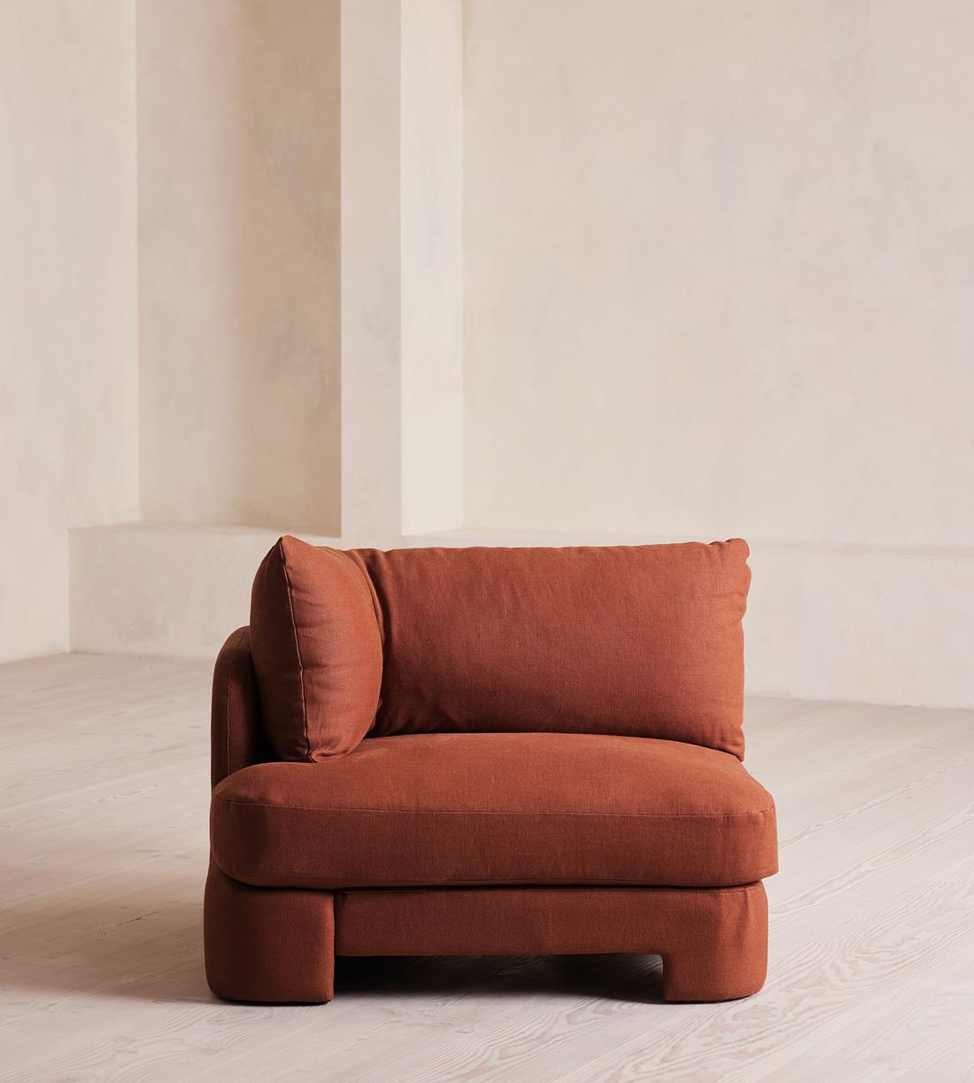 Odell Sectional Sofa - Left Arm Module - Linen - Sienna - US - Image 1