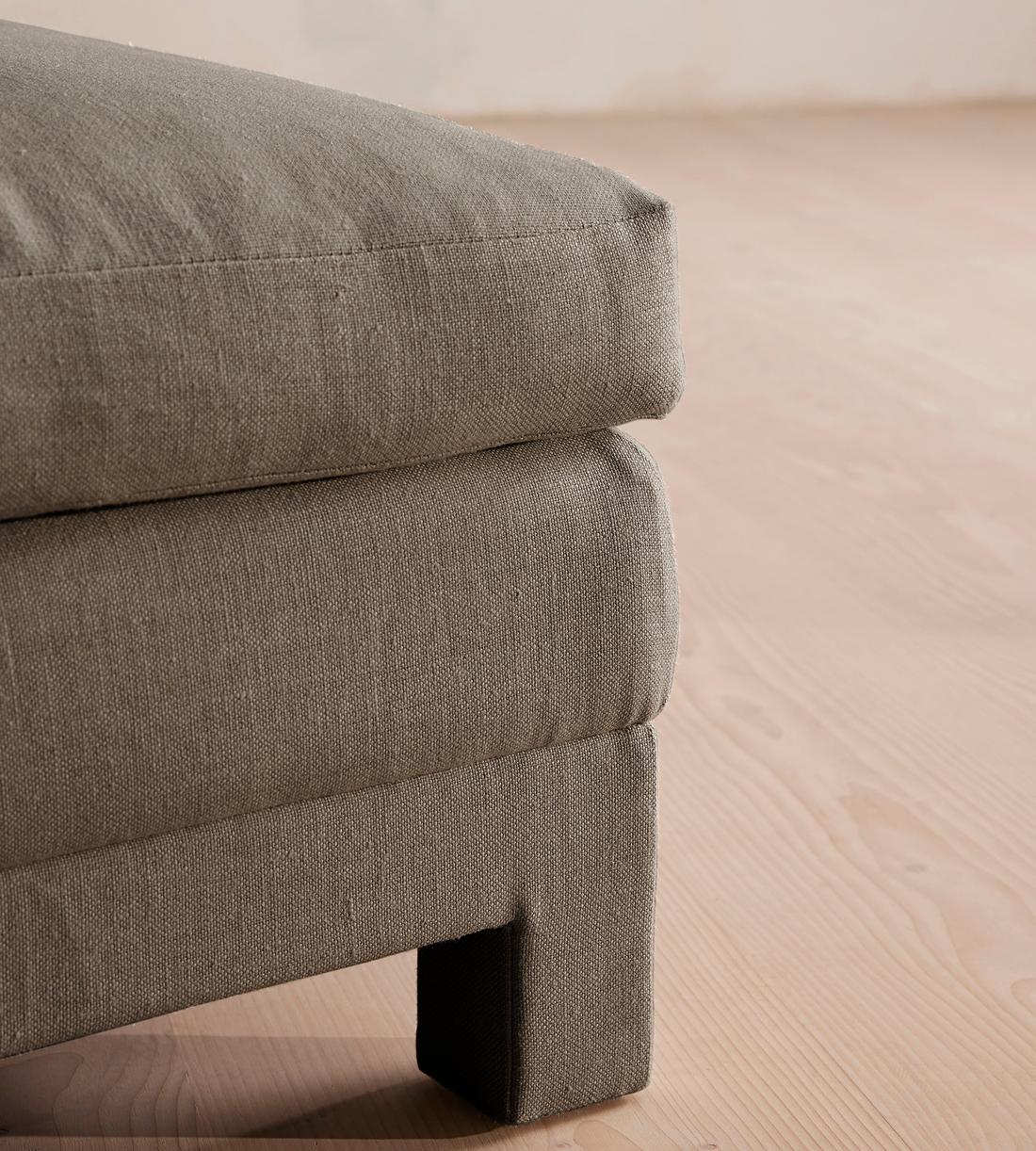 Ashford Ottoman - Linen - Mushroom - Images - Image 4