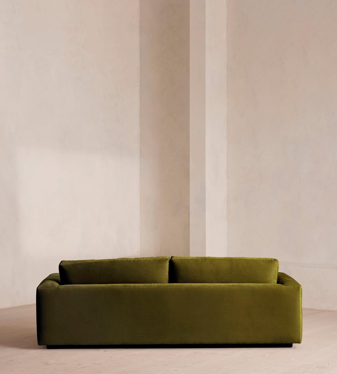 Mossley Three Seater Sofa - Velvet - Olive - US - Images - Image 4