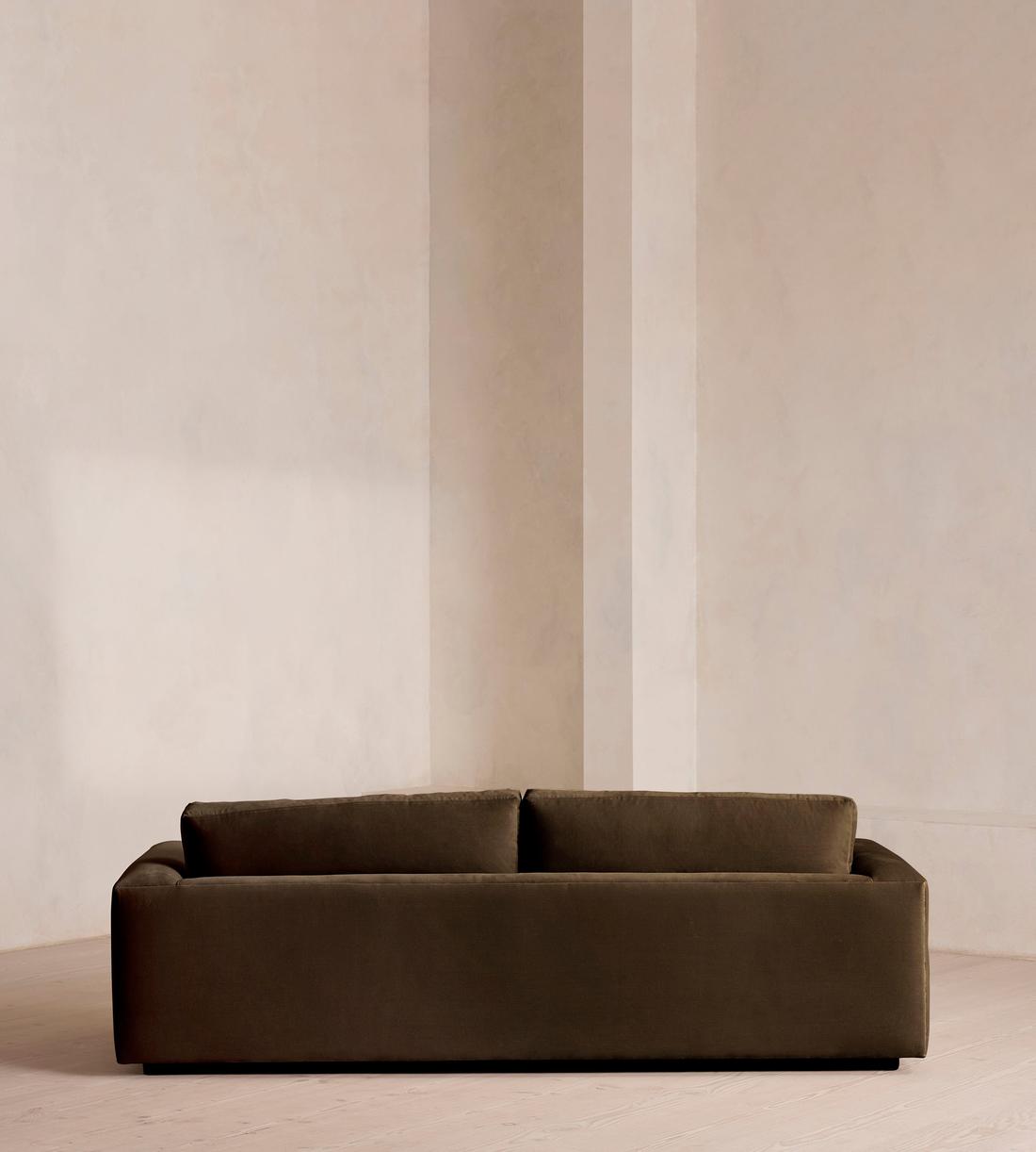 Mossley Three Seater Sofa - Velvet - Chocolate Brown - US - Images - Image 4