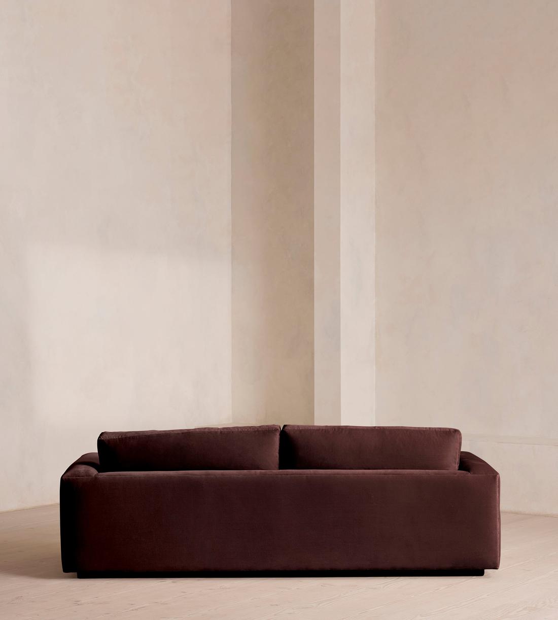 Mossley Three Seater Sofa - Velvet - Aubergine - US - Images - Image 4