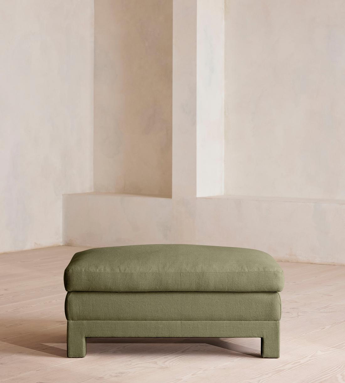 Ashford Ottoman - Linen - Sage - Listing - Image 2