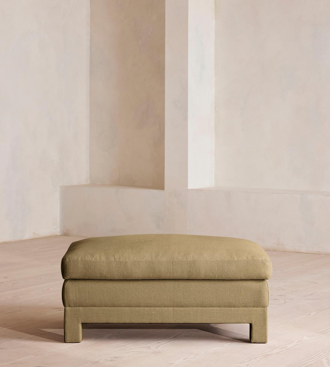 Ashford Ottoman - Linen - Wheat - Listing - Image 2
