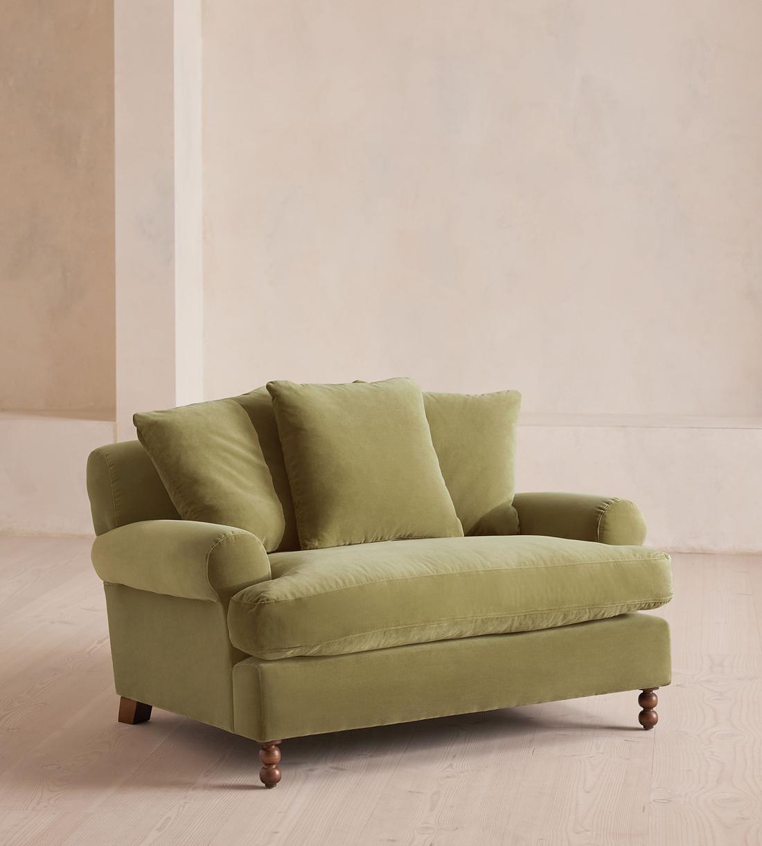Audrey Loveseat - Velvet Lichen - Listing - Image 1