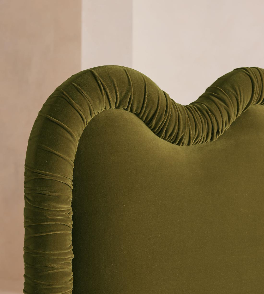 Tristan Bed - King - Velvet - Olive - Images - Image 3