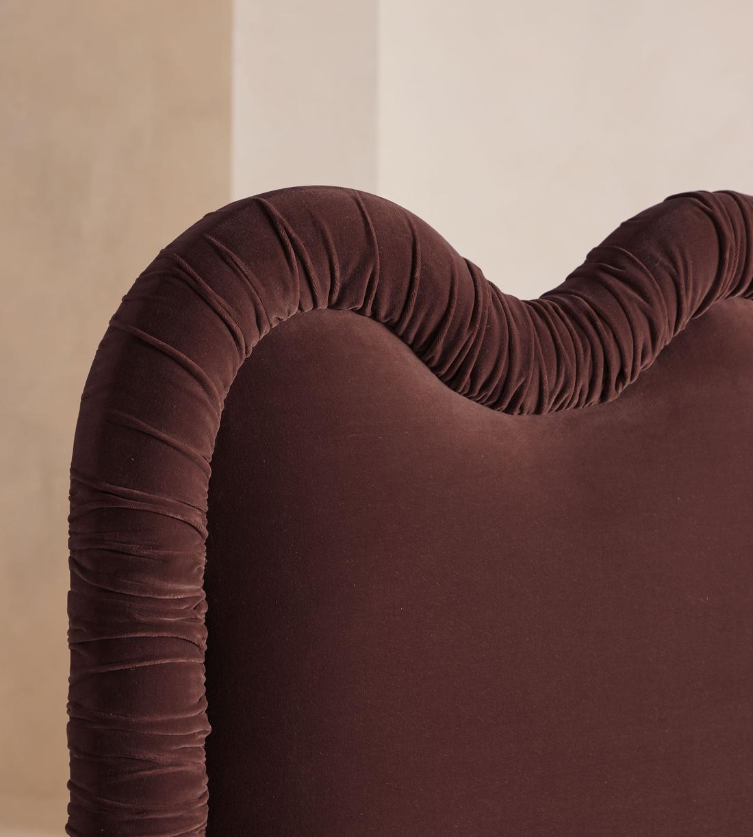 Tristan Bed - King - Velvet - Aubergine - US - Images - Image 3