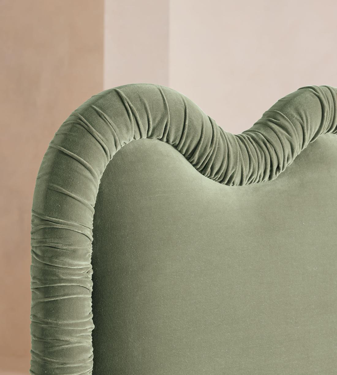 Tristan Bed - King - Velvet - Seafoam - US - Images - Image 3