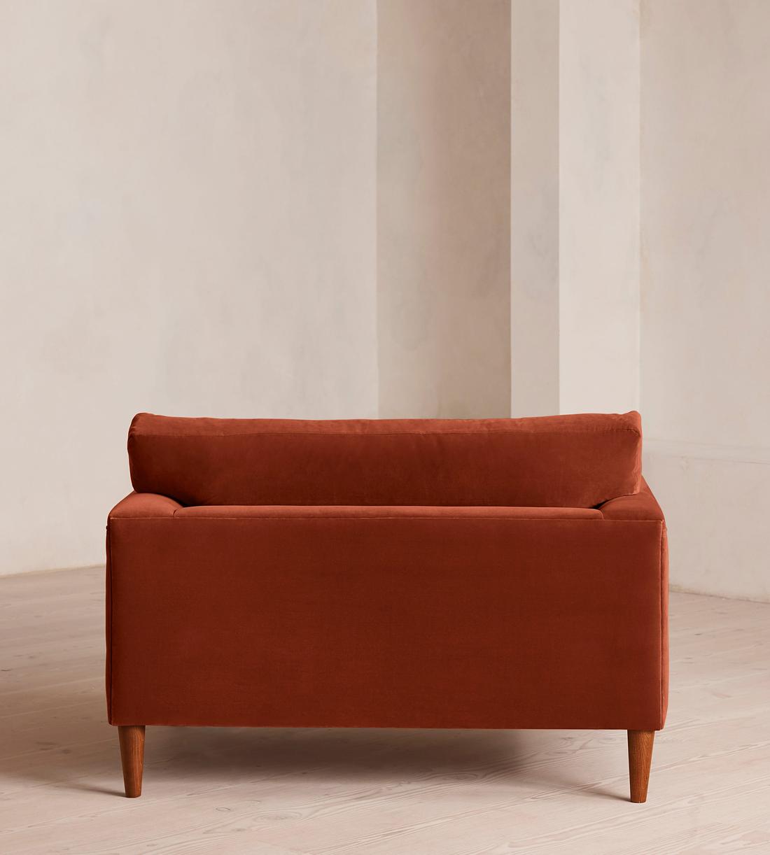 Reya Loveseat - Velvet - Rust - US - Images - Image 4