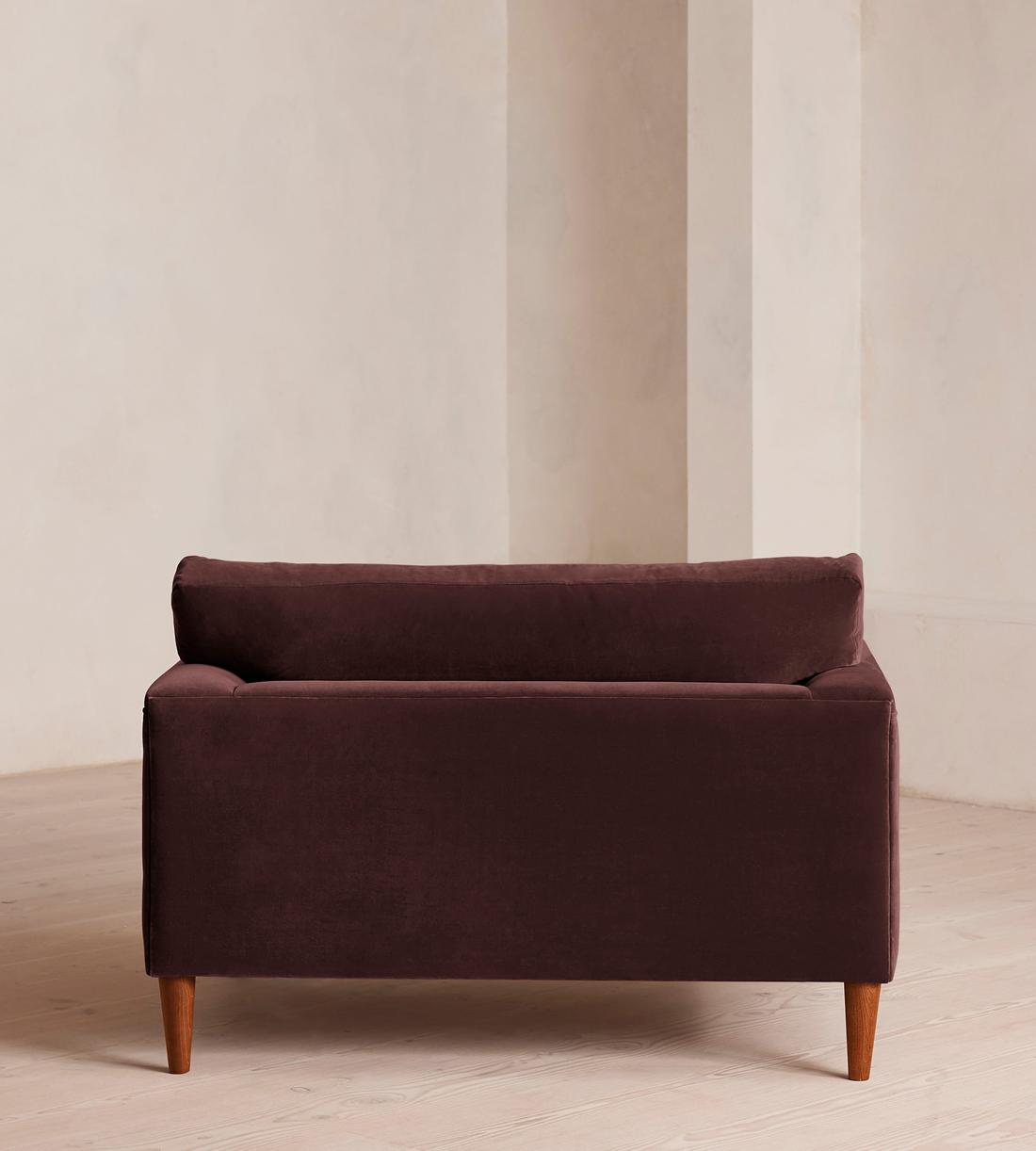 Reya Loveseat - Velvet - Aubergine - US - Images - Image 4