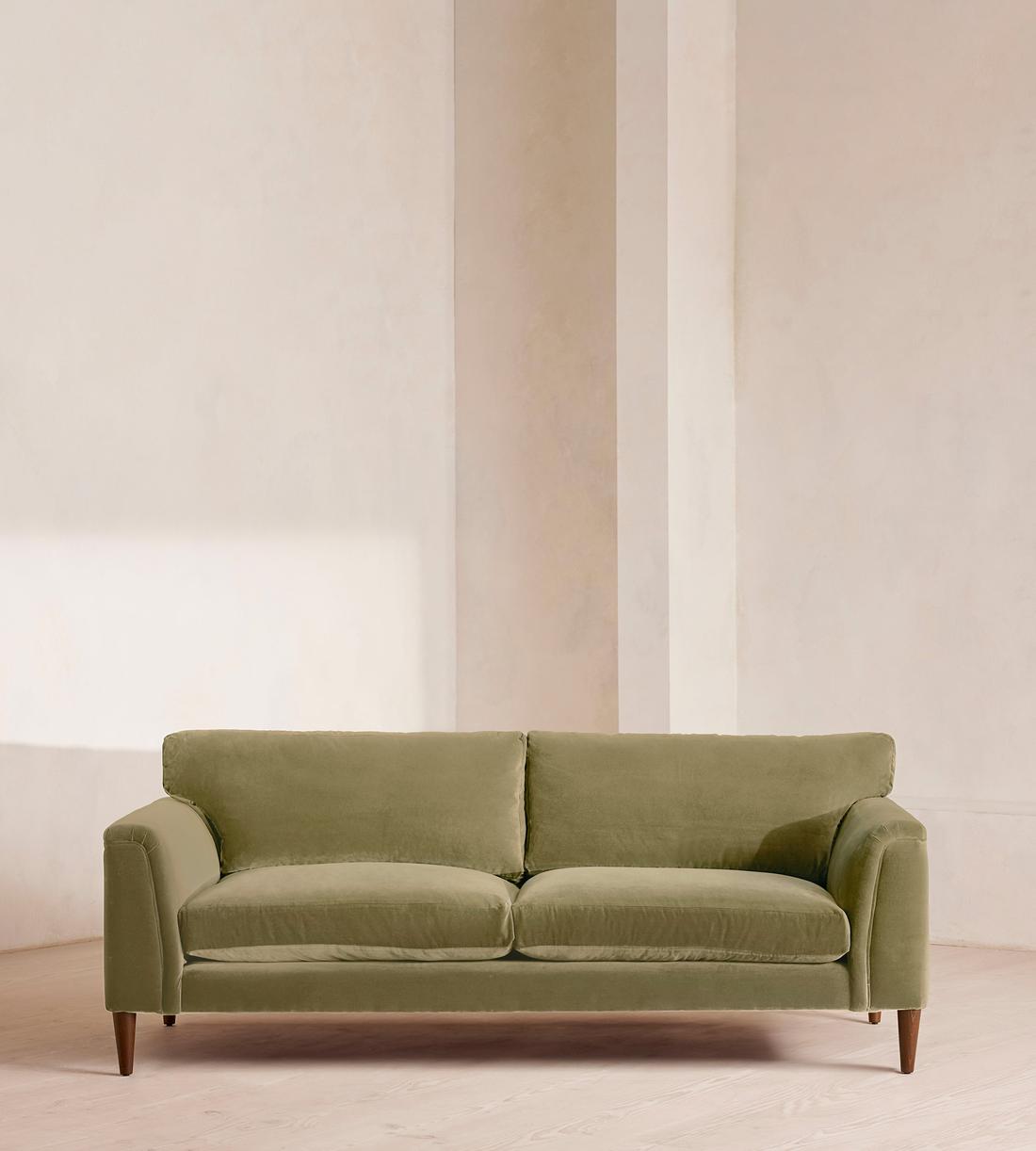 Reya Three Seater Sofa - Velvet - Lichen - Listing - Image 2