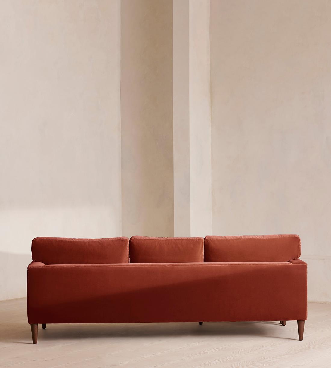 Reya Chaise-end Sofa - Velvet - Rust - Images - Image 4