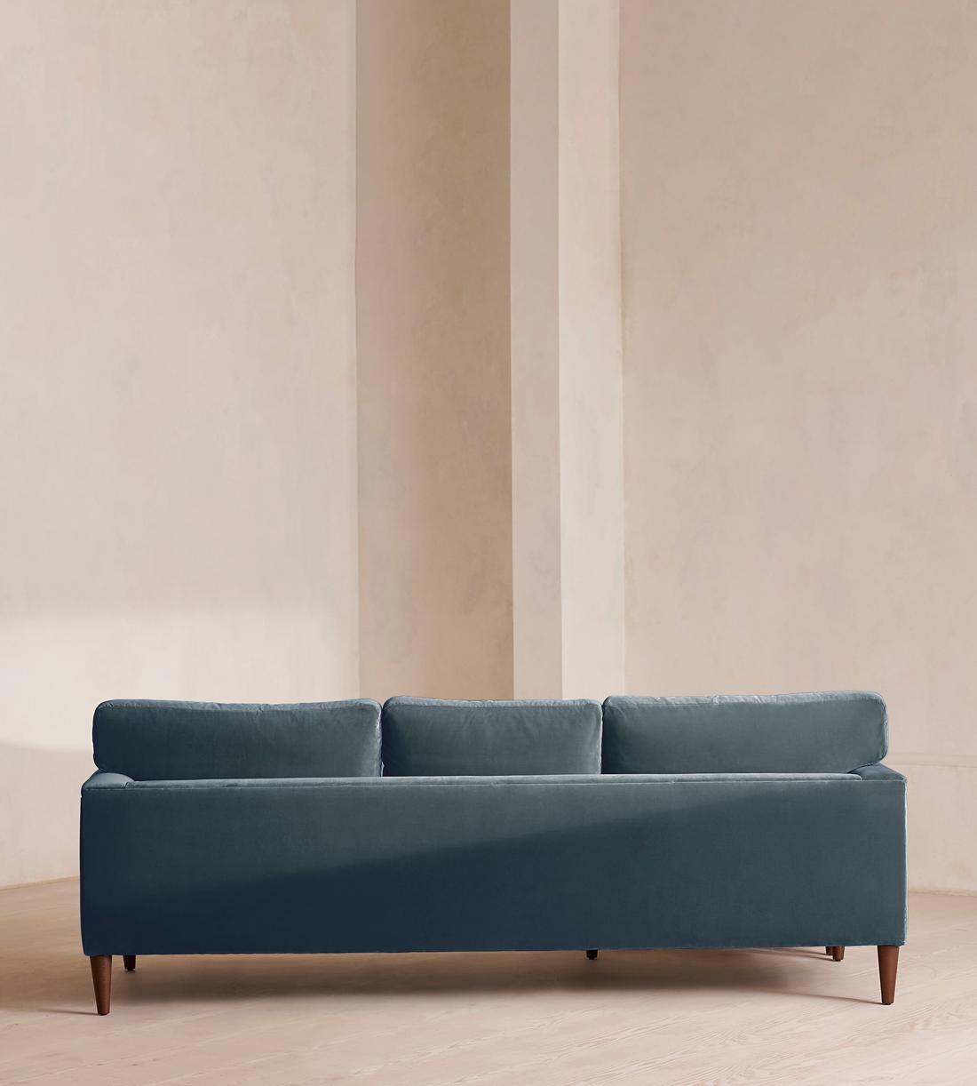 Reya Chaise-end Sofa - Velvet - Grey Blue - US - Images - Image 4