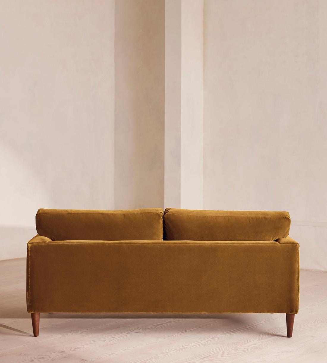 Reya Two Seater Sofa - Velvet - Mustard - US - Images - Image 4