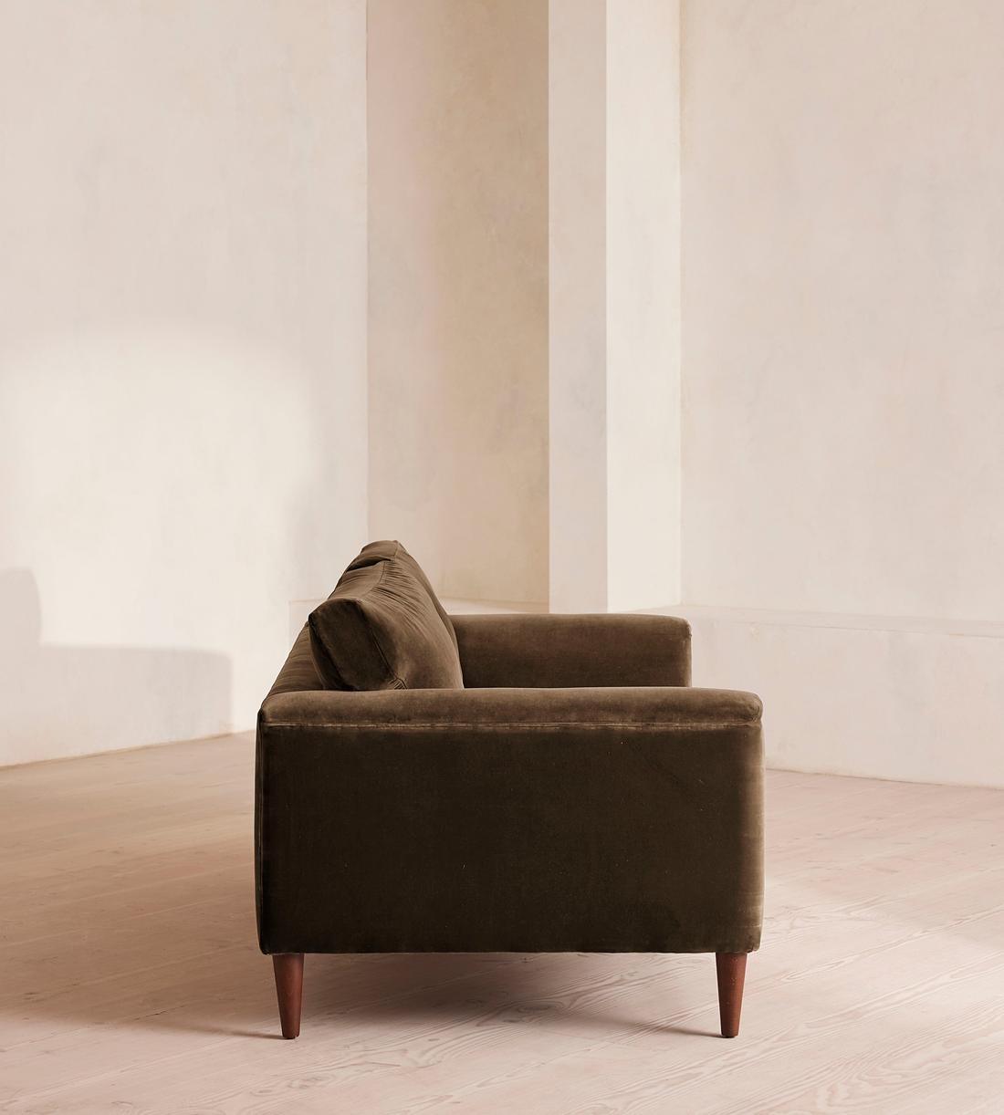 Reya Two Seater - Sofa - Velvet - Chocolate - Images - Image 3
