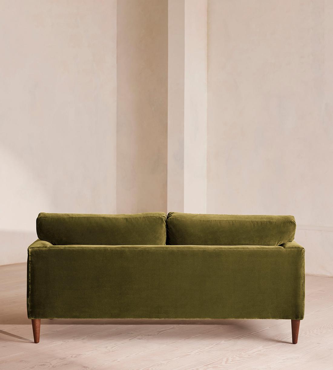 Reya Two Seater Sofa - Velvet - Olive - US - Images - Image 4