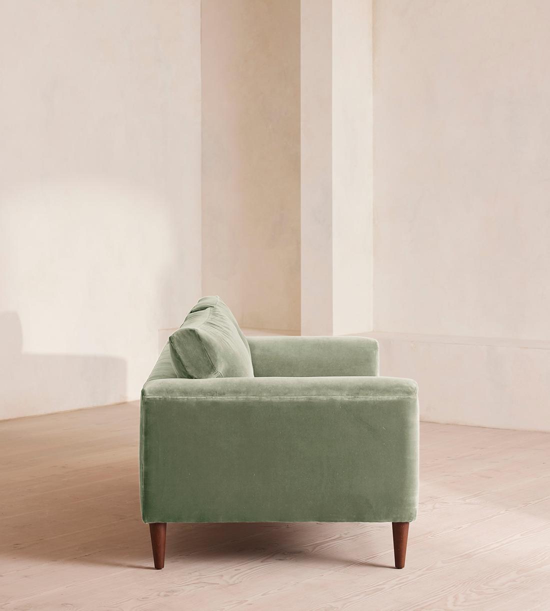 Reya Two Seater Sofa - Velvet - Seafoam - UK - Images - Image 3