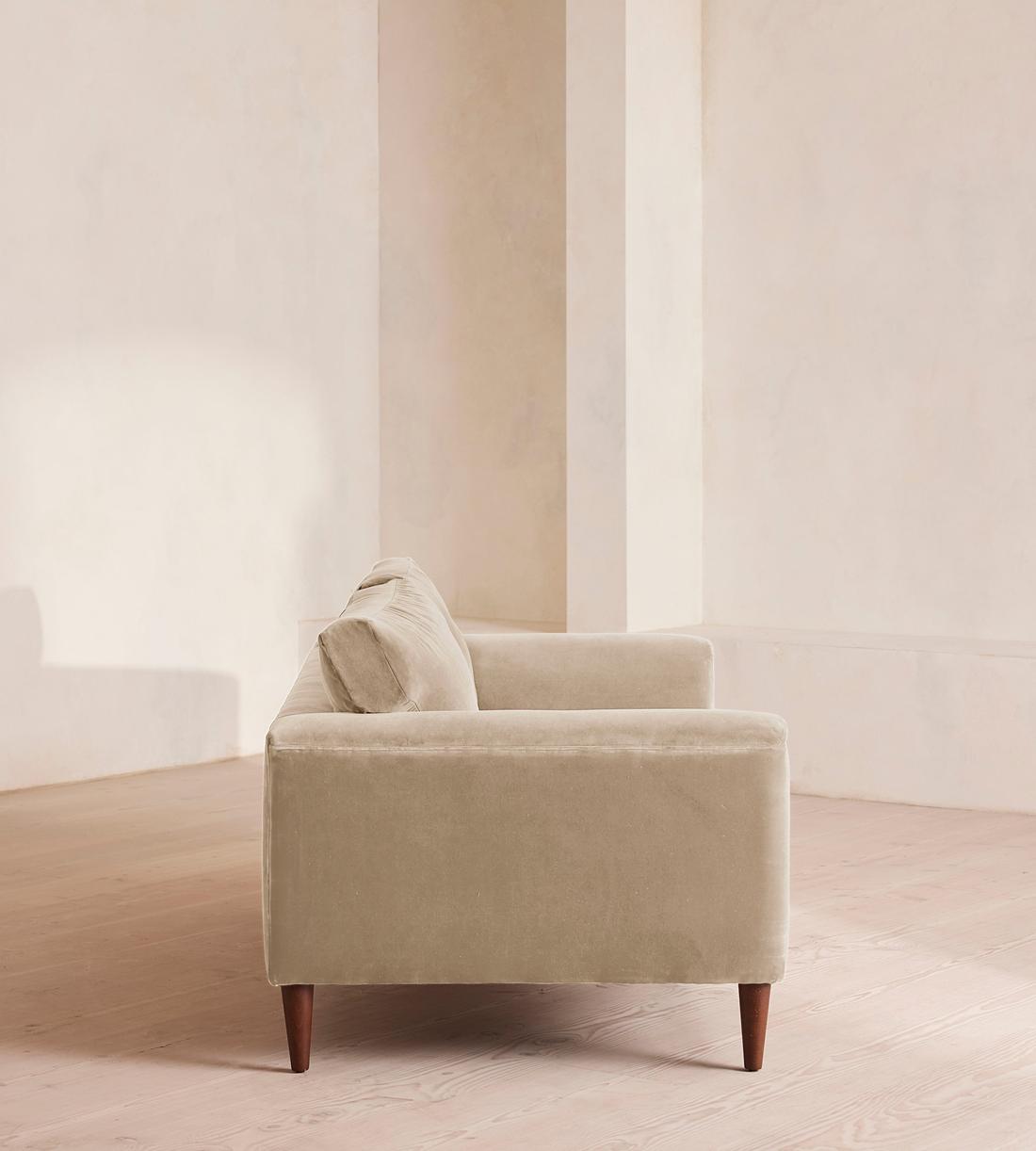 Reya Two Seater Sofa - Velvet - Oyster - US - Images - Image 3