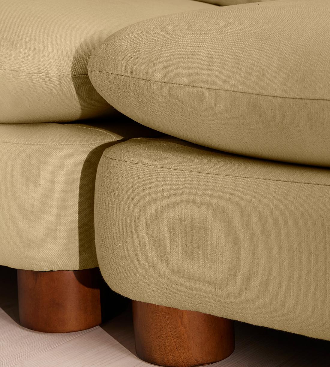 Vivienne Sectional Corner Sofa - Linen - Wheat - US - Images - Image 5