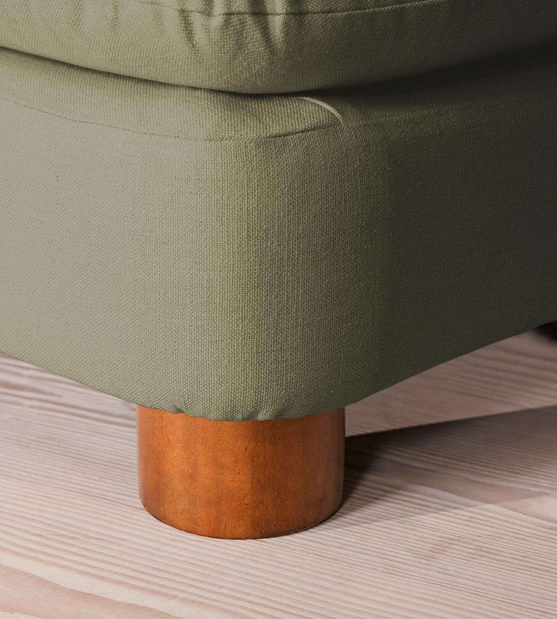Vivienne Deeper Sit Sectional Sofa - Armless Module - Linen - Sage - US - Image 6