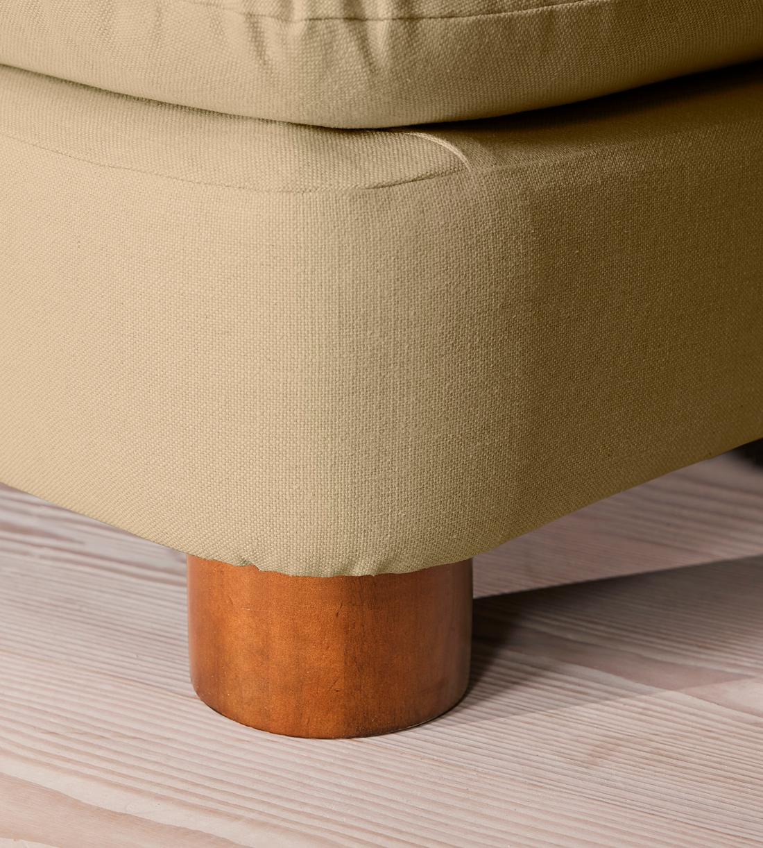 Vivienne Deeper Sit Sectional Sofa - Armless Module - Linen - Wheat - US - Image 6