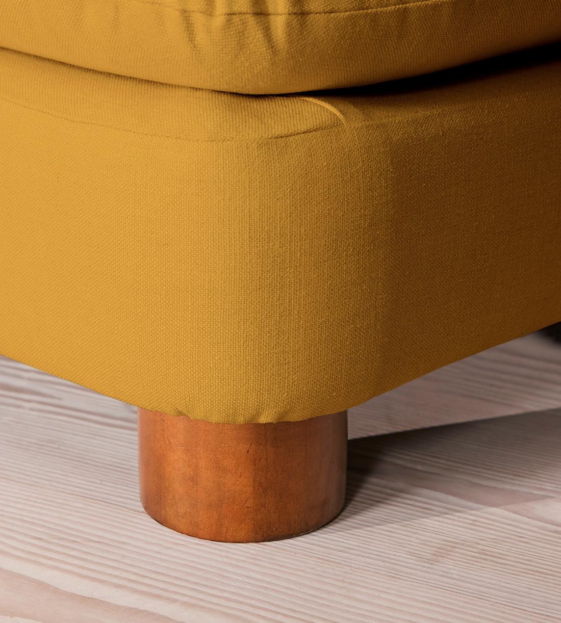 Vivienne Deeper Sit Sectional Sofa - Left Arm Module - Linen - Turmeric - US - Image 5