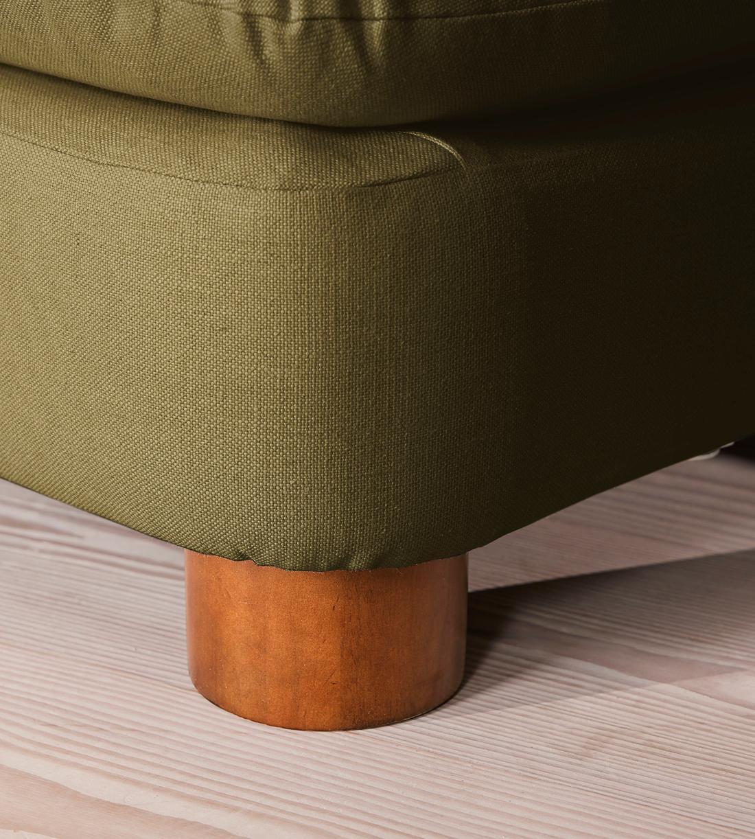 Vivienne Sectional Sofa - Armless Module - Linen - Olive - US - Image 6