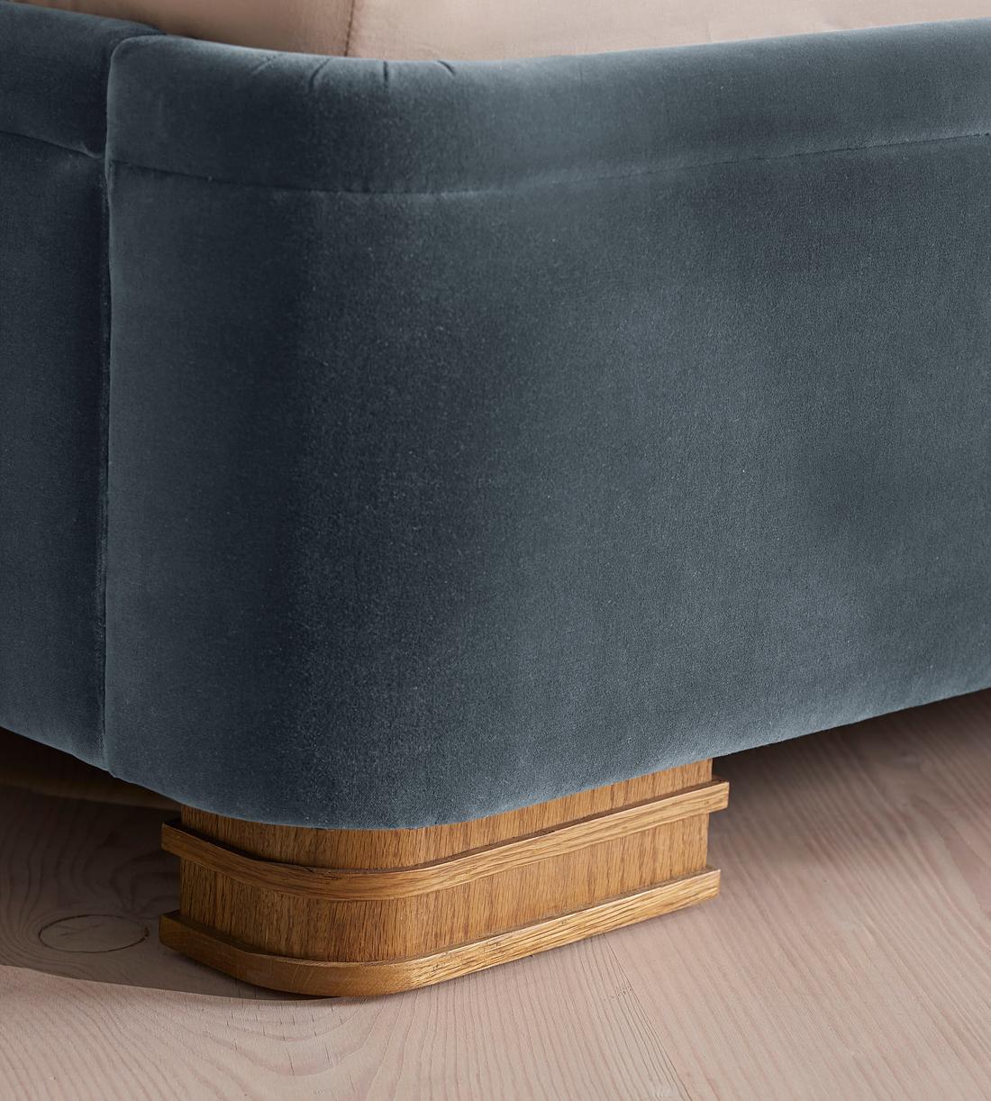 Angus Bed - King - Velvet - Grey Blue - US - Images - Image 5