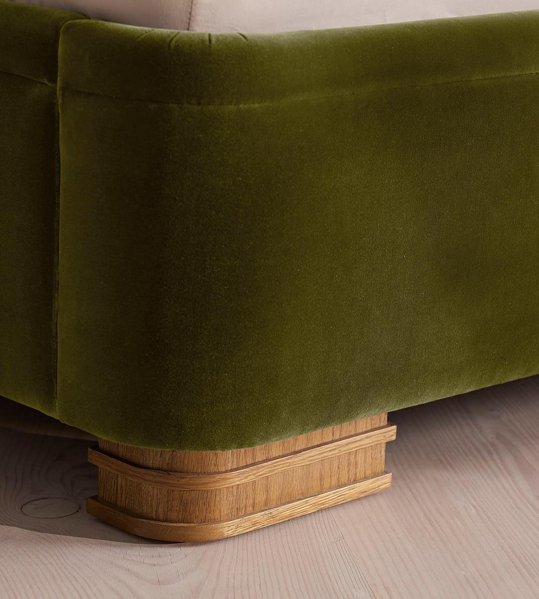 Angus Bed - King - Velvet - Olive - Images - Image 5