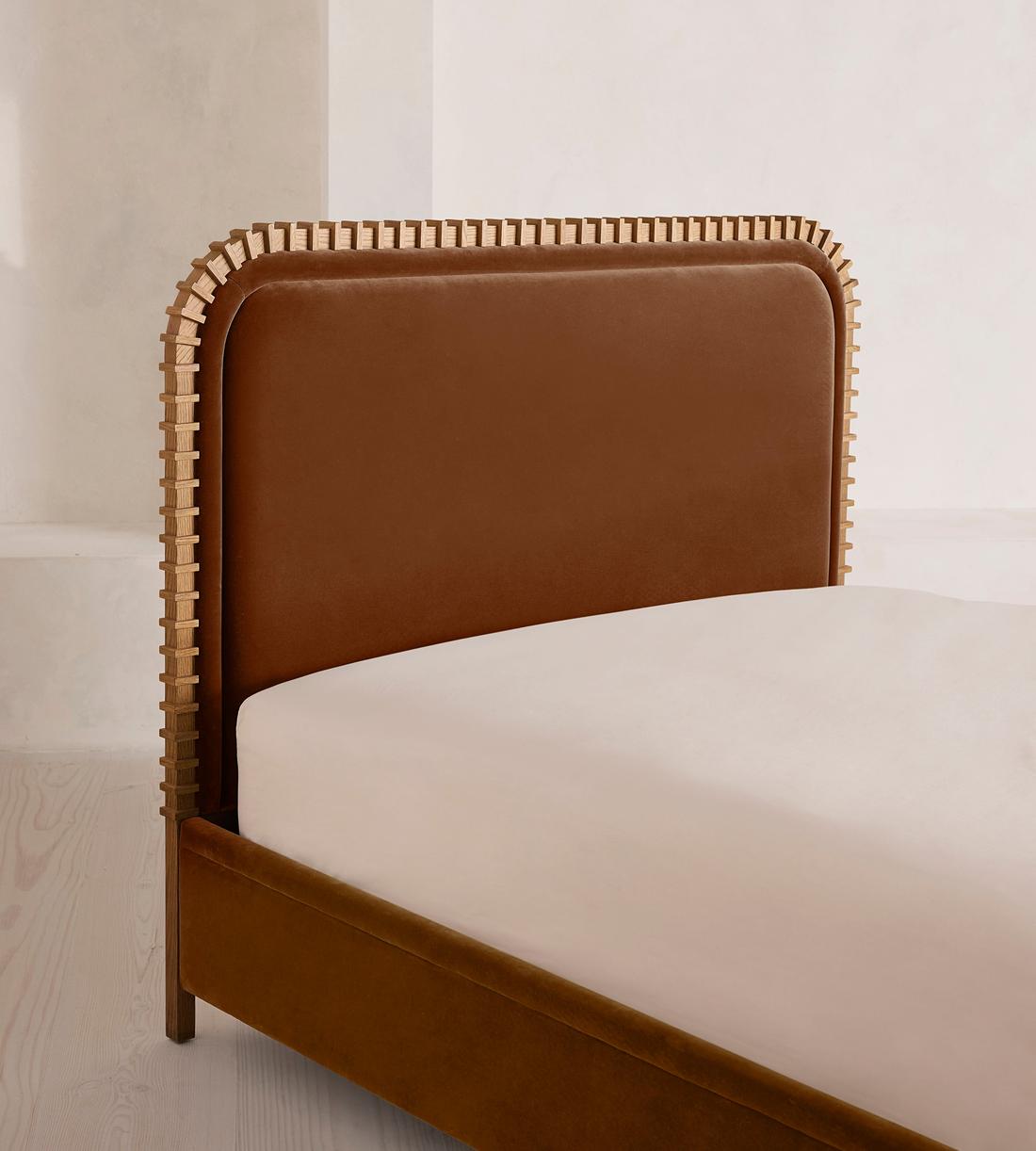 Angus Bed - King - Velvet - Cinnamon - UK - Images - Image 4