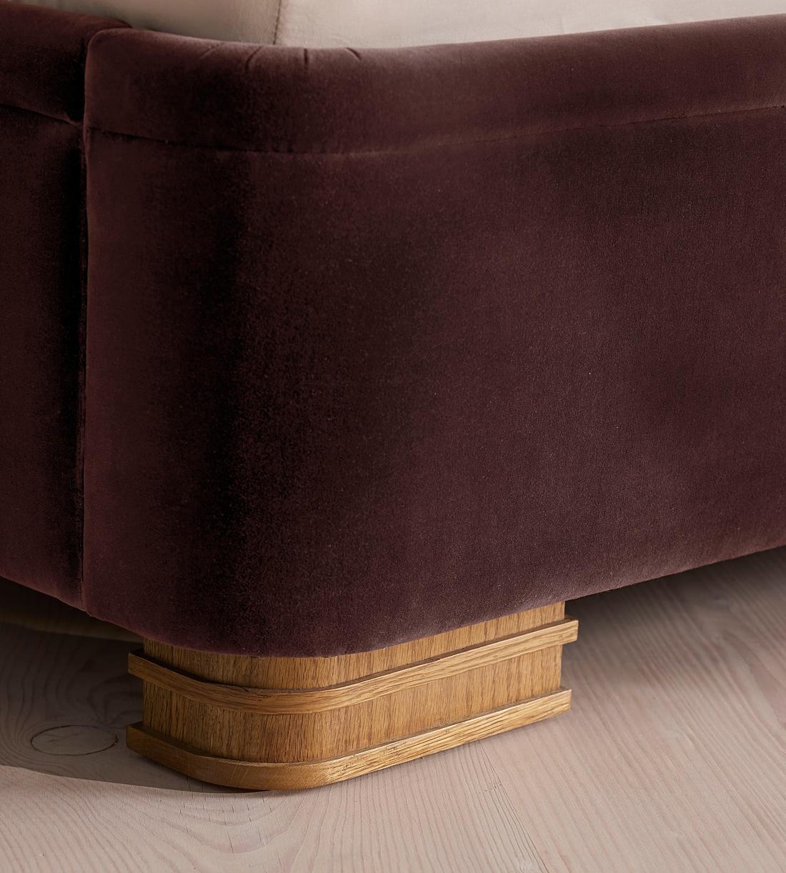 Angus Bed - King - Velvet - Aubergine - US - Images - Image 5