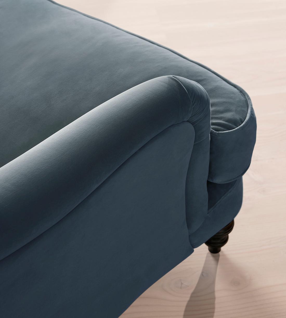 Arundel Loveseat - Velvet - Grey Blue - Images - Image 5