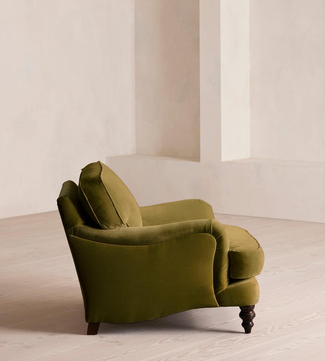 Arundel Loveseat - Velvet - Olive - Images - Image 3
