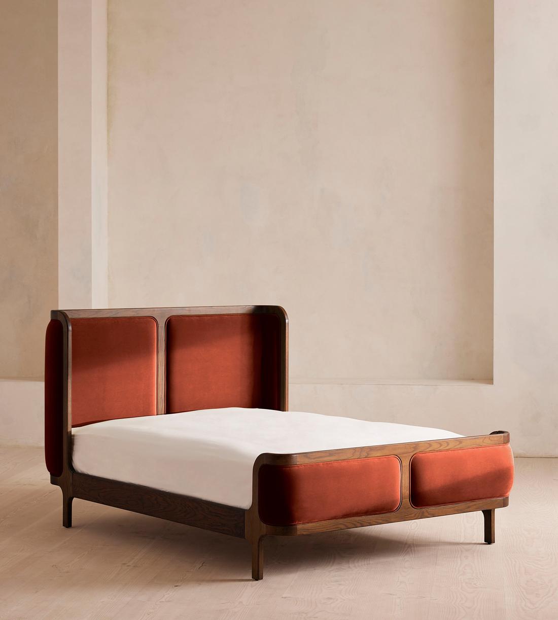 Belsa Bed - Super King - Velvet - Rust - Listing - Image 1