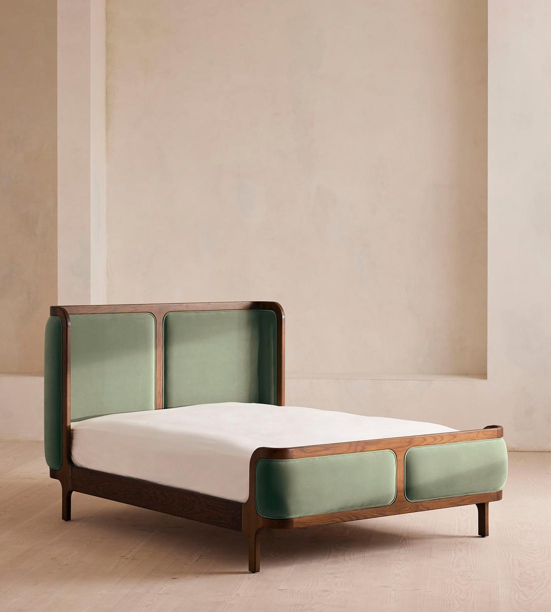 Belsa Bed - Super King - Velvet - Seafoam - UK - Listing - Image 1