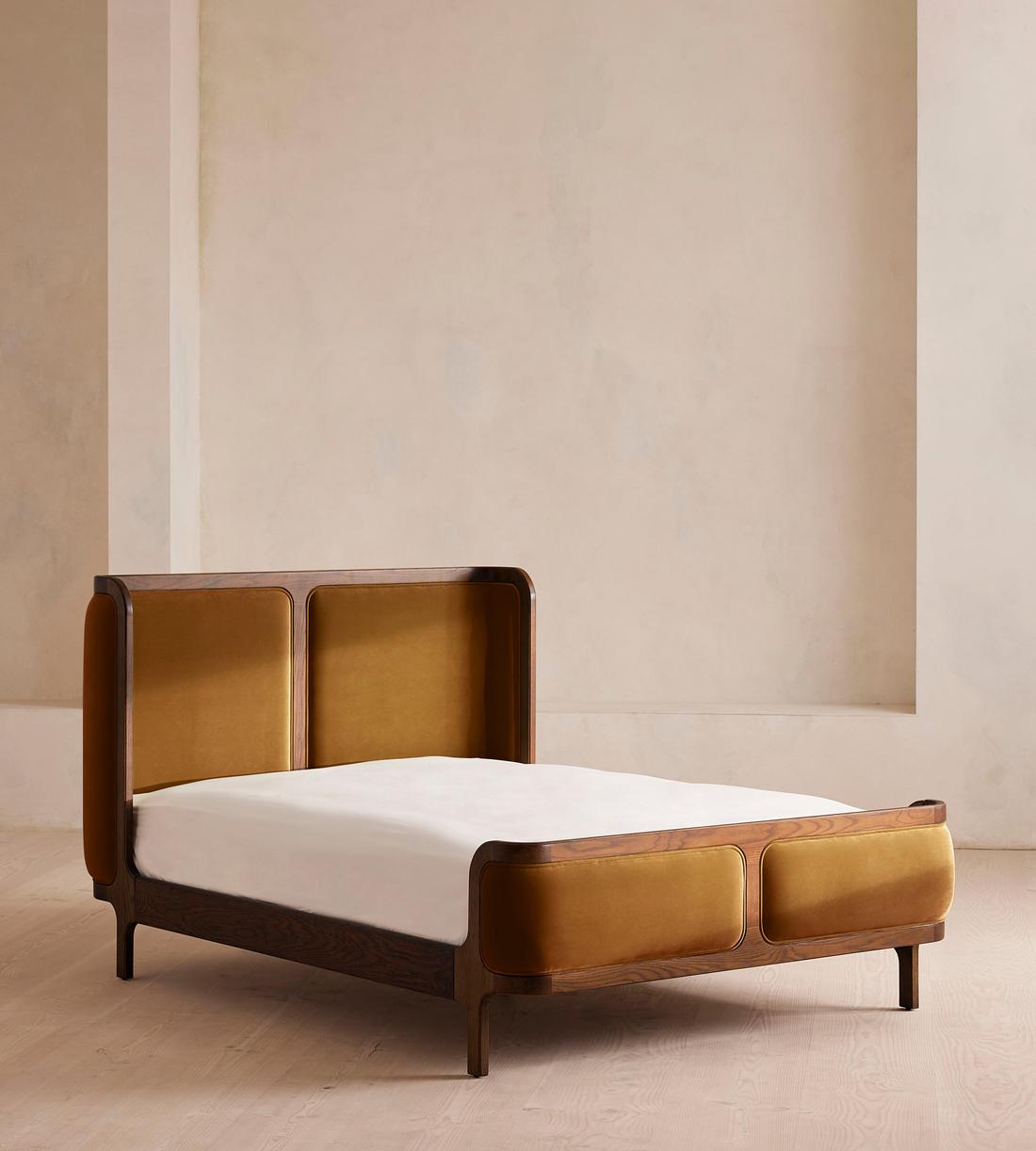 Belsa Bed - Super king - Velvet - Mustard - Listing - Image 1
