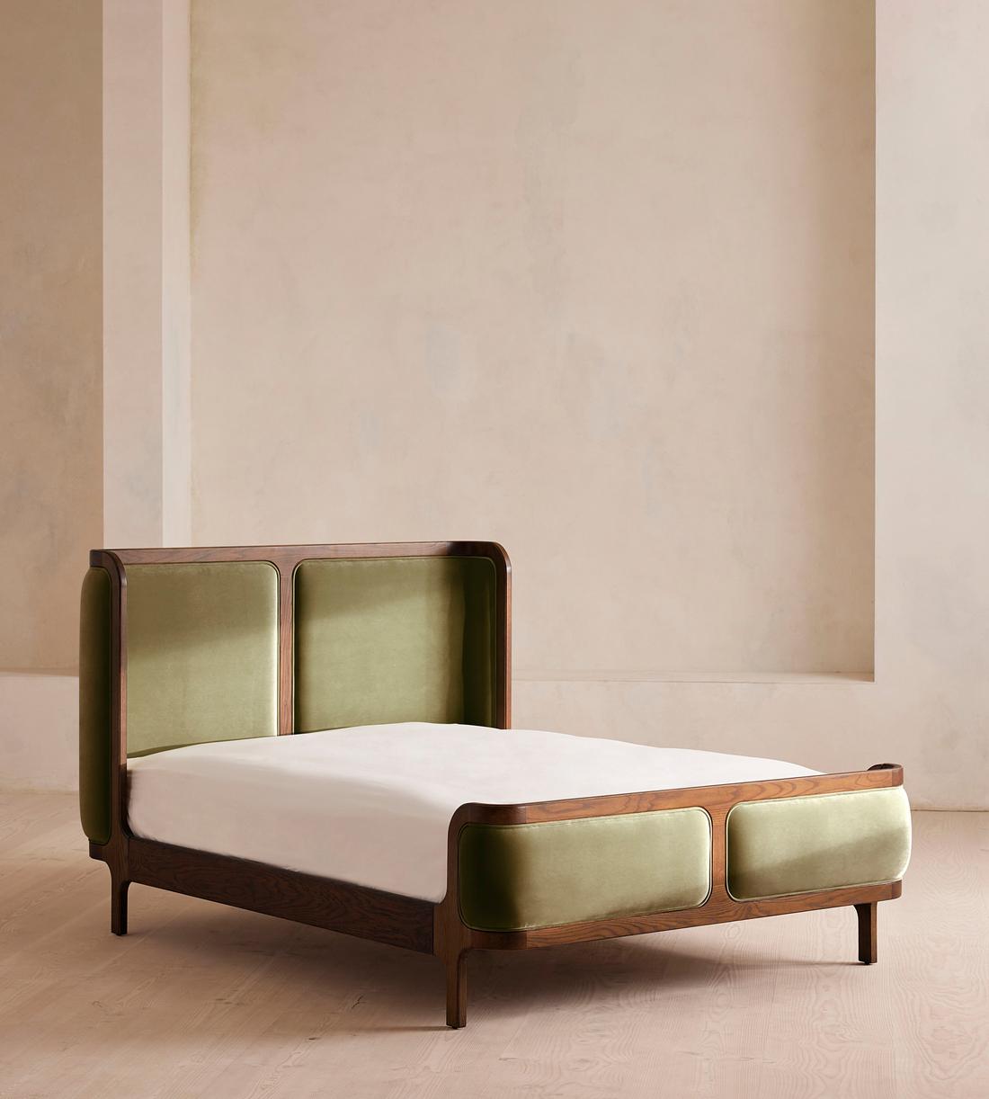 Belsa Bed - Super king - Velvet - Lichen - Listing - Image 1