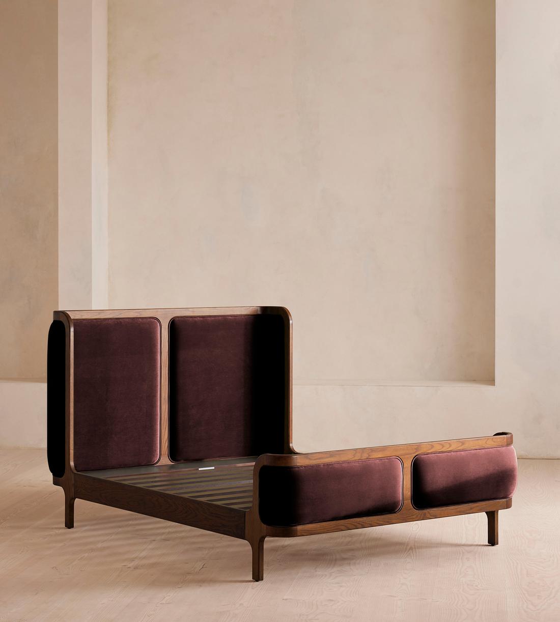 Belsa Bed - King - Velvet - Aubergine - UK - Images - Image 3