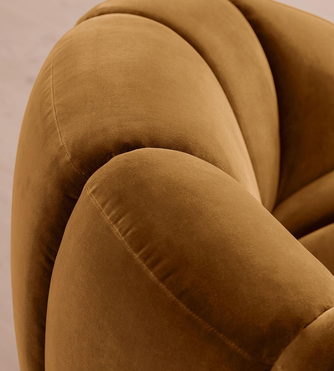 Garret Armchair - Velvet - Mustard - US - Images - Image 7