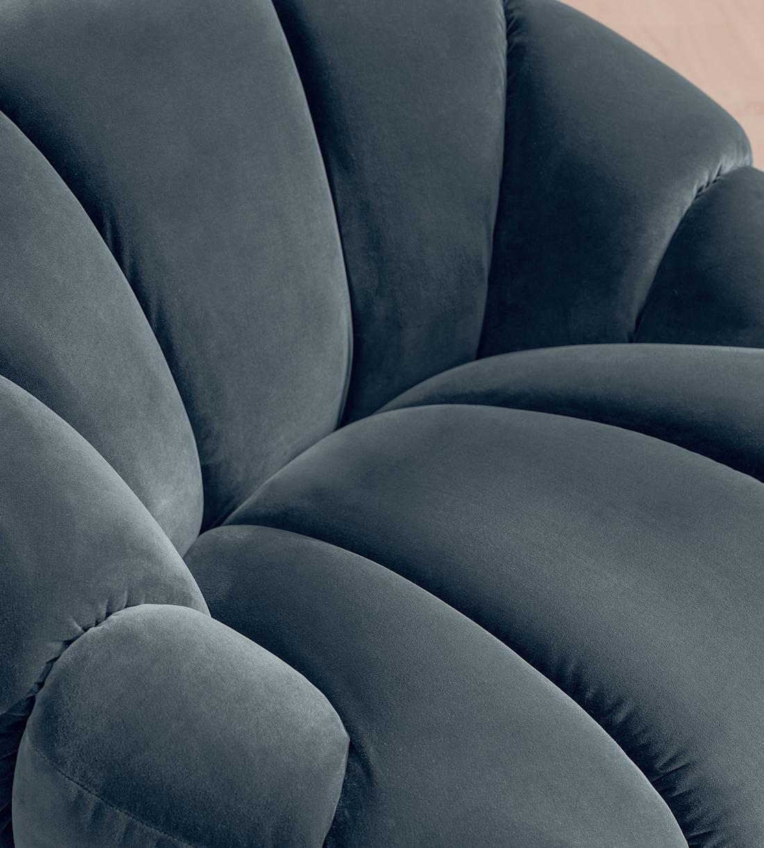 Garret Armchair - Velvet - Grey Blue - US - Images - Image 6