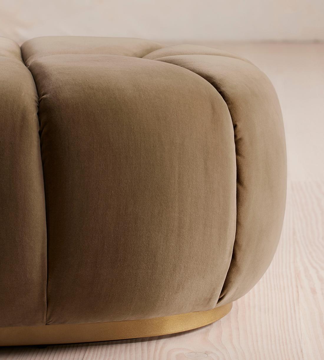 Garret Footstool - Velvet Truffle - UK - Images - Image 4