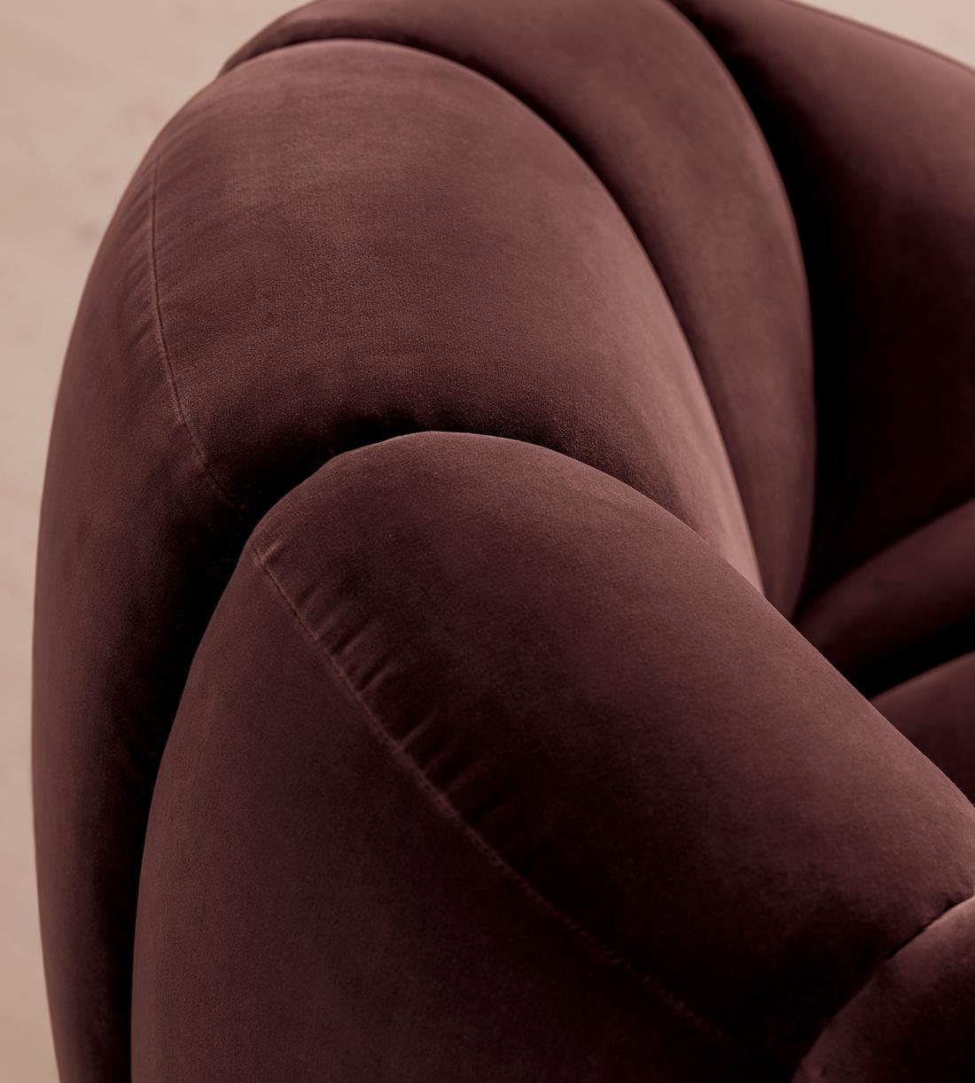 Garret Chair - Velvet - Aubergine - UK - Images - Image 5