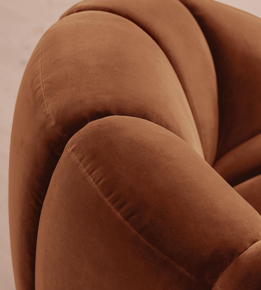 Garret Chair - Velvet - Cinnamon - UK - Images - Image 5
