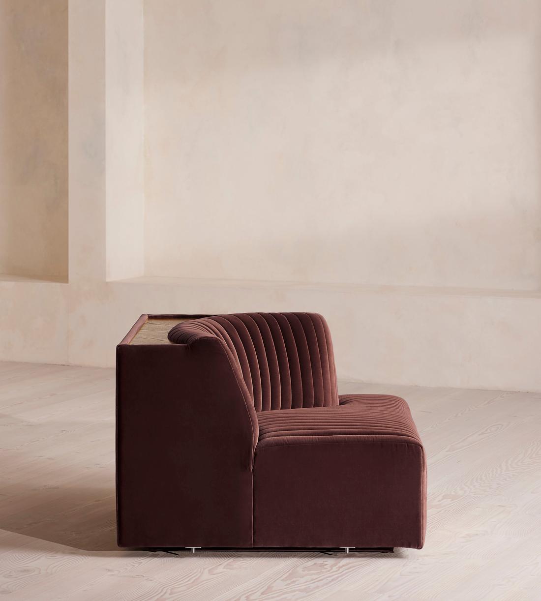 Hamish Sectional Sofa - Corner Module - Velvet - Aubergine - US - Image 7