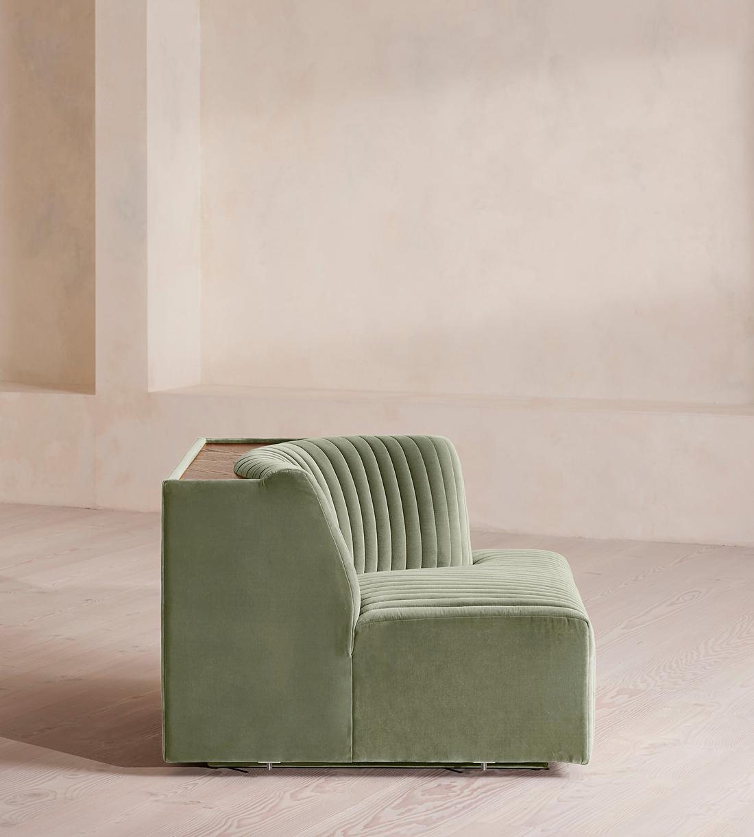 Hamish Modular Sofa - Corner Module - Velvet - Seafoam - UK - Image 7